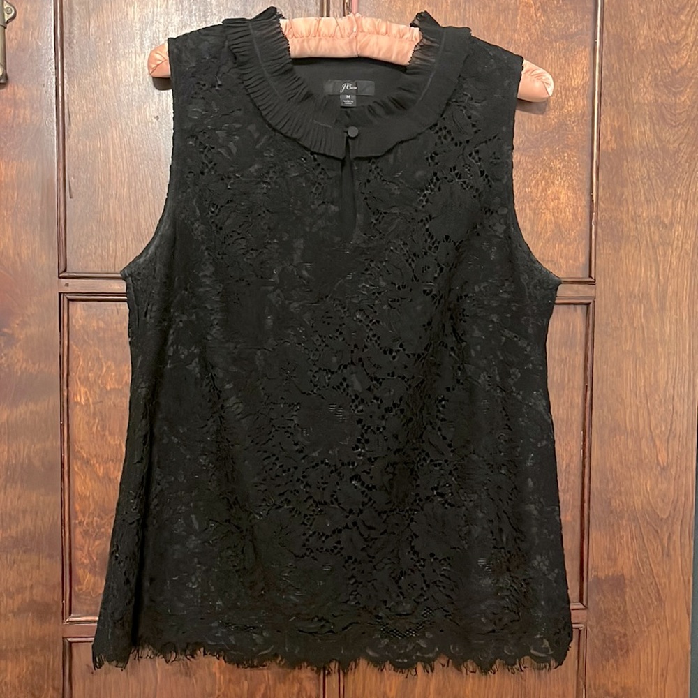J. Crew lace sleeveless top 🖤